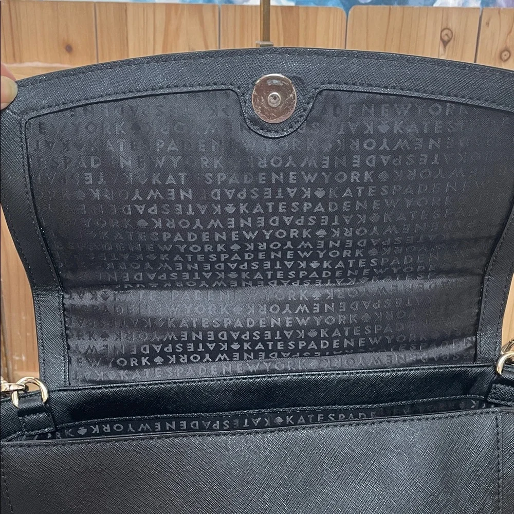 kate spade Black Leather Crossbody Top-Handle Satchel
